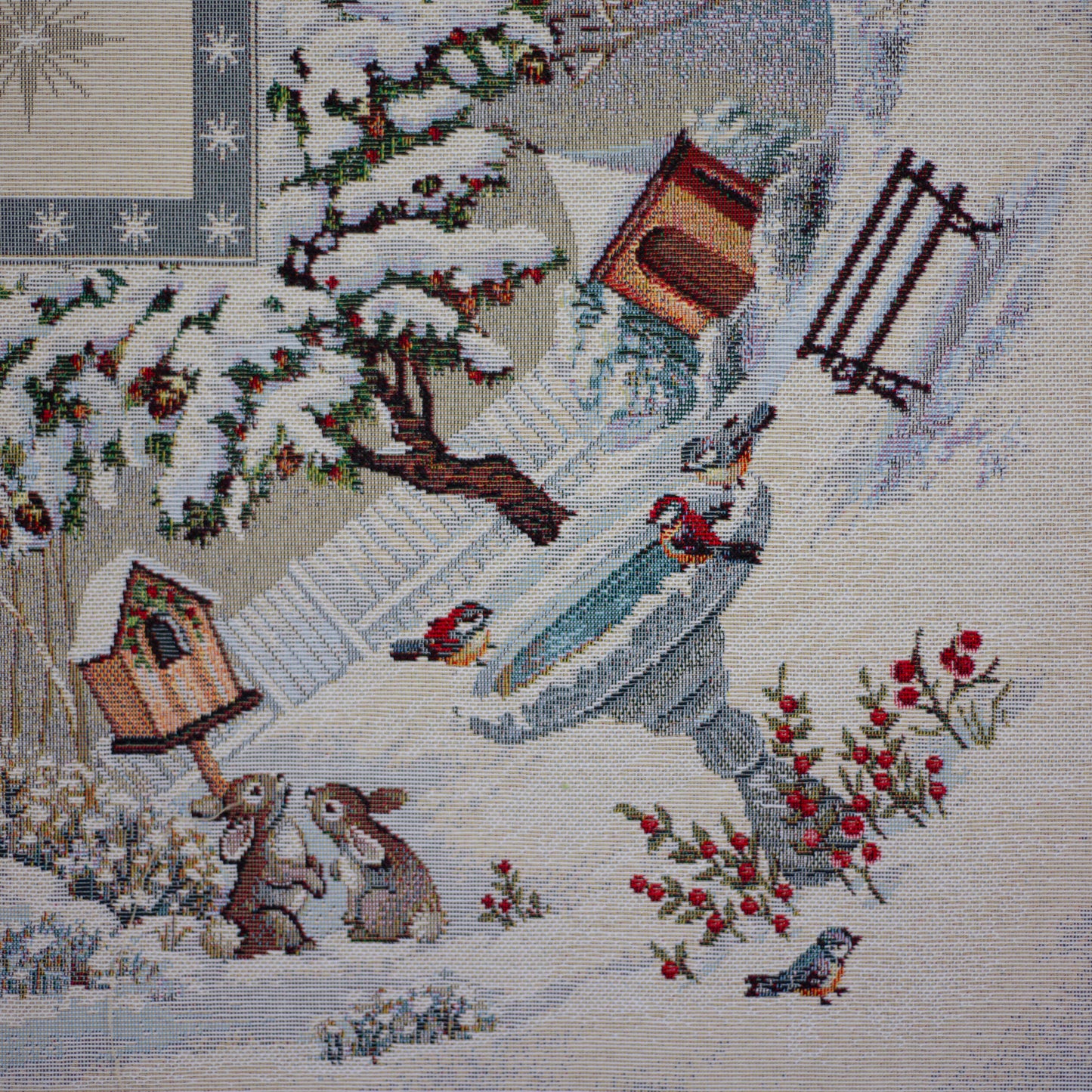 Christmas Table, Tischdecken-Panel Gobelin von Swafing