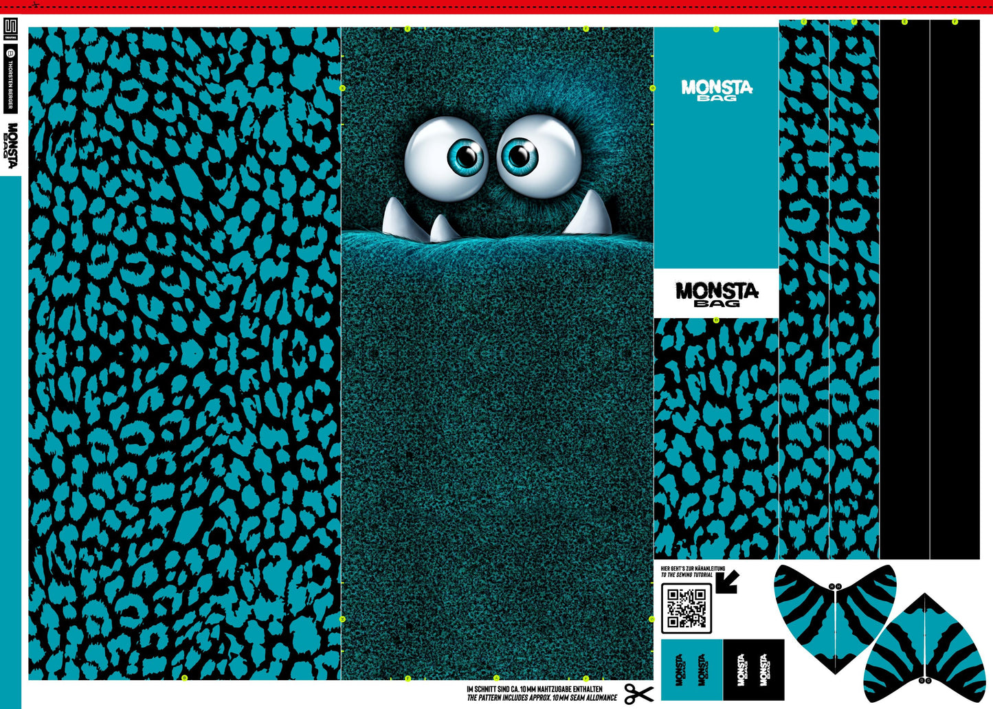 Monsta Bags by Thorsten Berger, Panel mit Nähanleitung