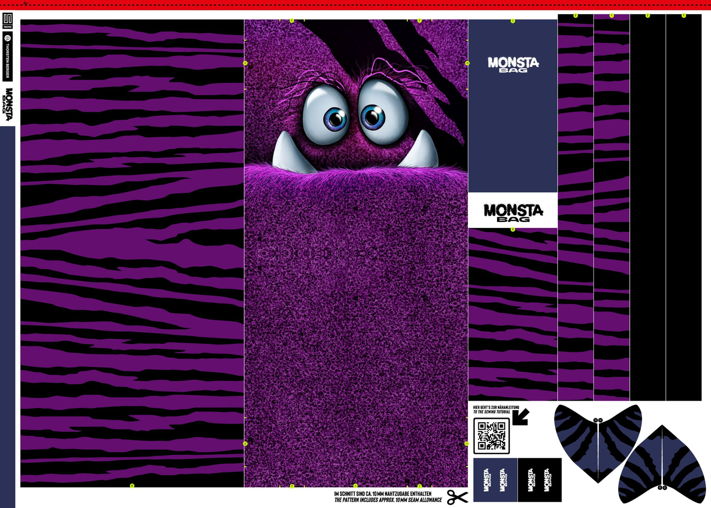 Monsta Bags by Thorsten Berger, Panel mit Nähanleitung