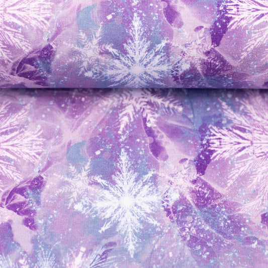 Modal French Terry „Eisblumen“ by Christiane Zielinski – Eiskristalle