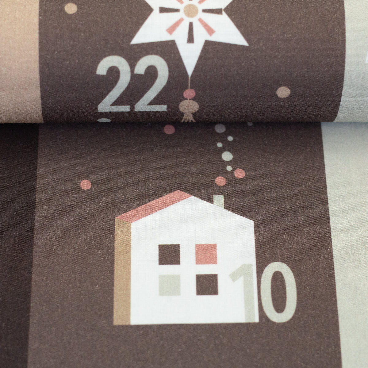 Adventskalender Panel – Baumwollwebware „Weihnachten“ – Swafing