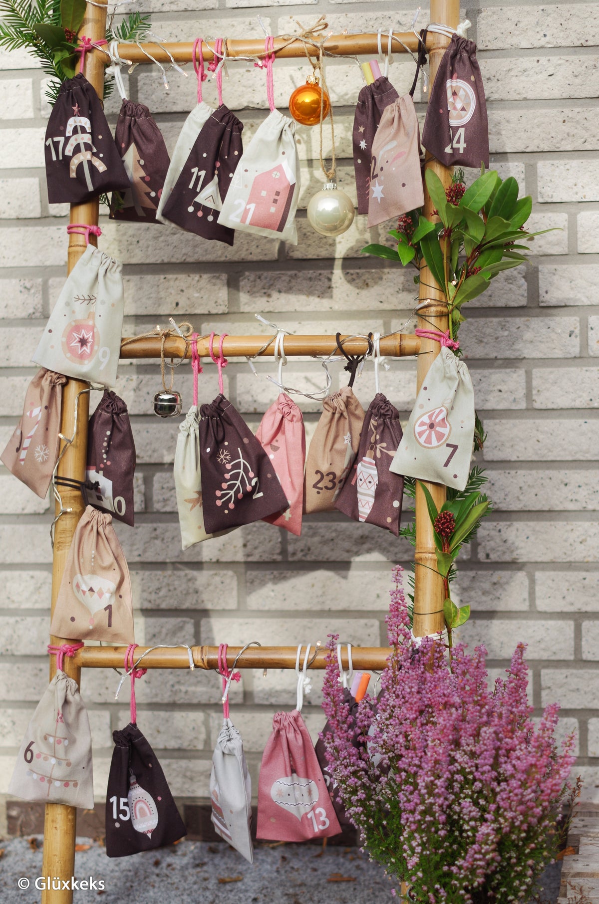 Adventskalender Panel – Baumwollwebware „Weihnachten“ – Swafing