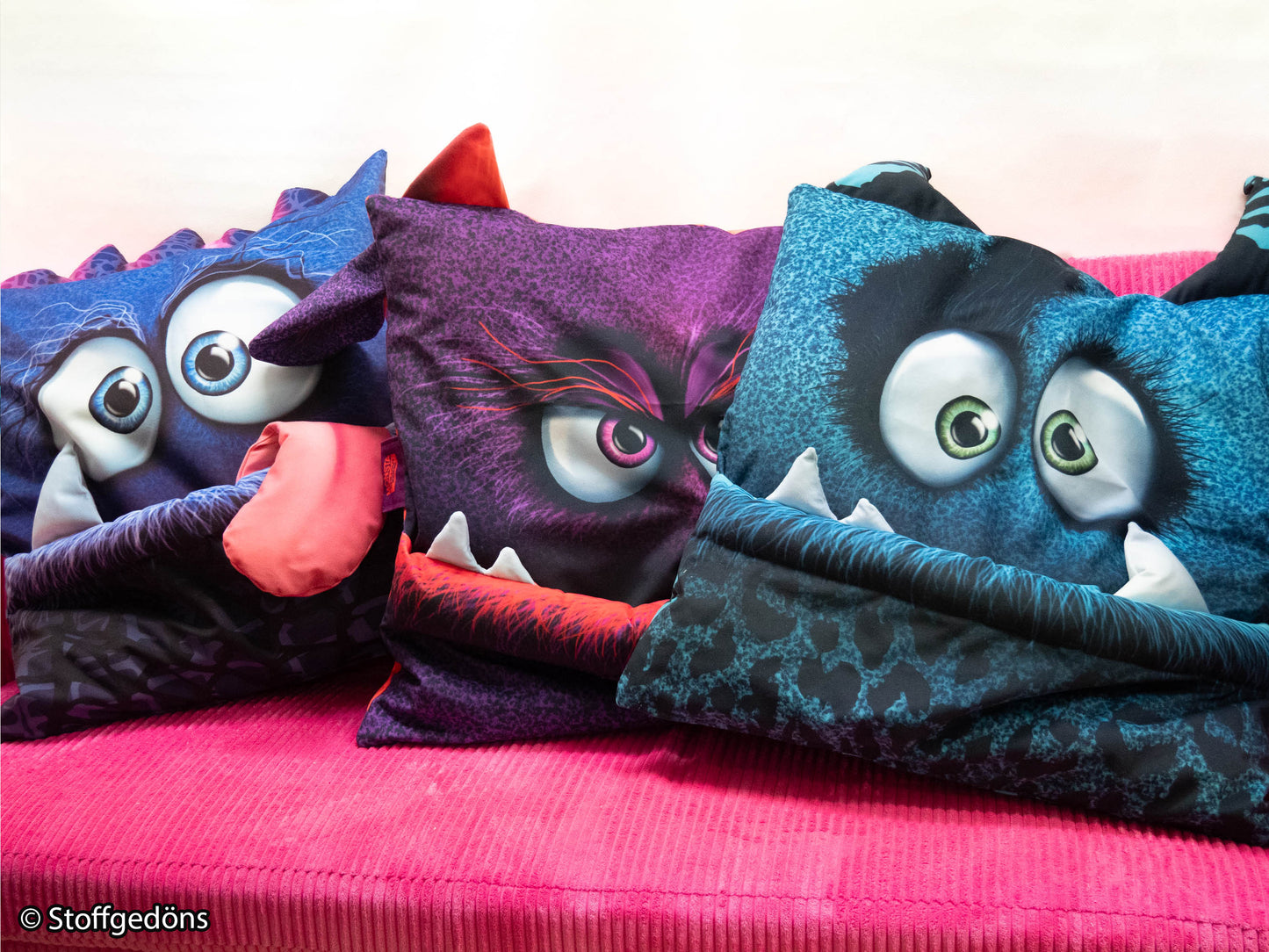 Monsta Pillows by Thorsten Berger, Panel mit Nähanleitung